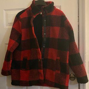 Maurice’s fleece flannel coat size XL